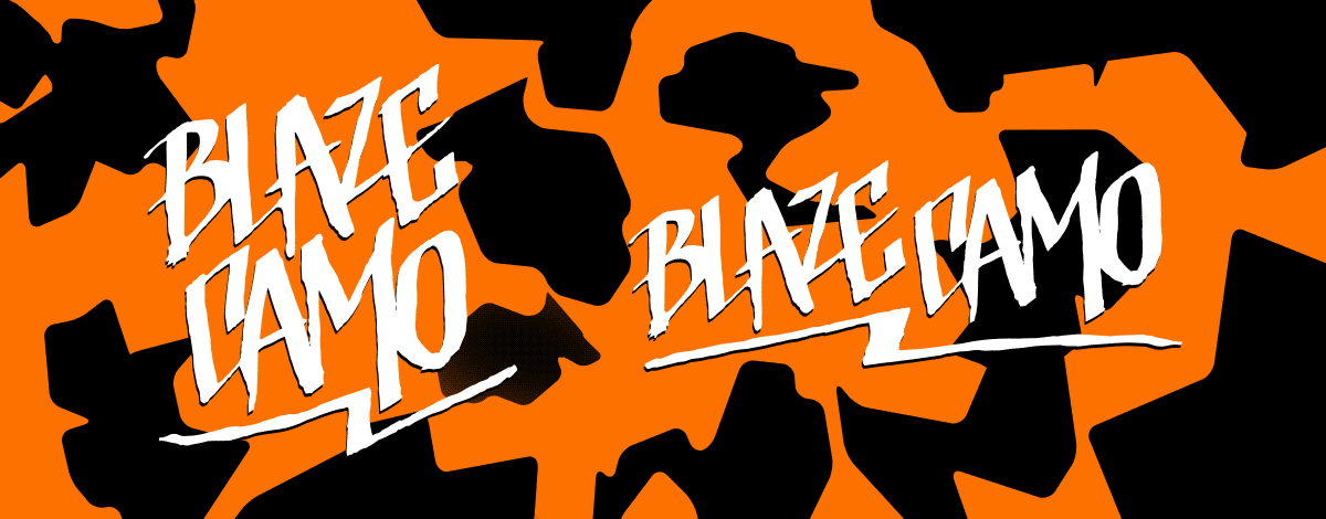 Blaze Camo Logos white with pattern