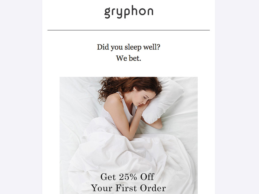 First Purchase Promotion Email